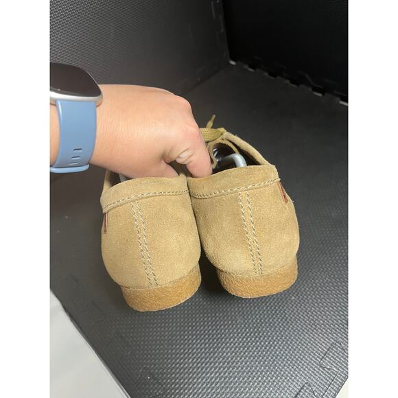 Clarks Shacre Ii Run Shoes Dark Sand Suede Oxford Wallabee Moccasin Size 13 - Picture 6 of 9
